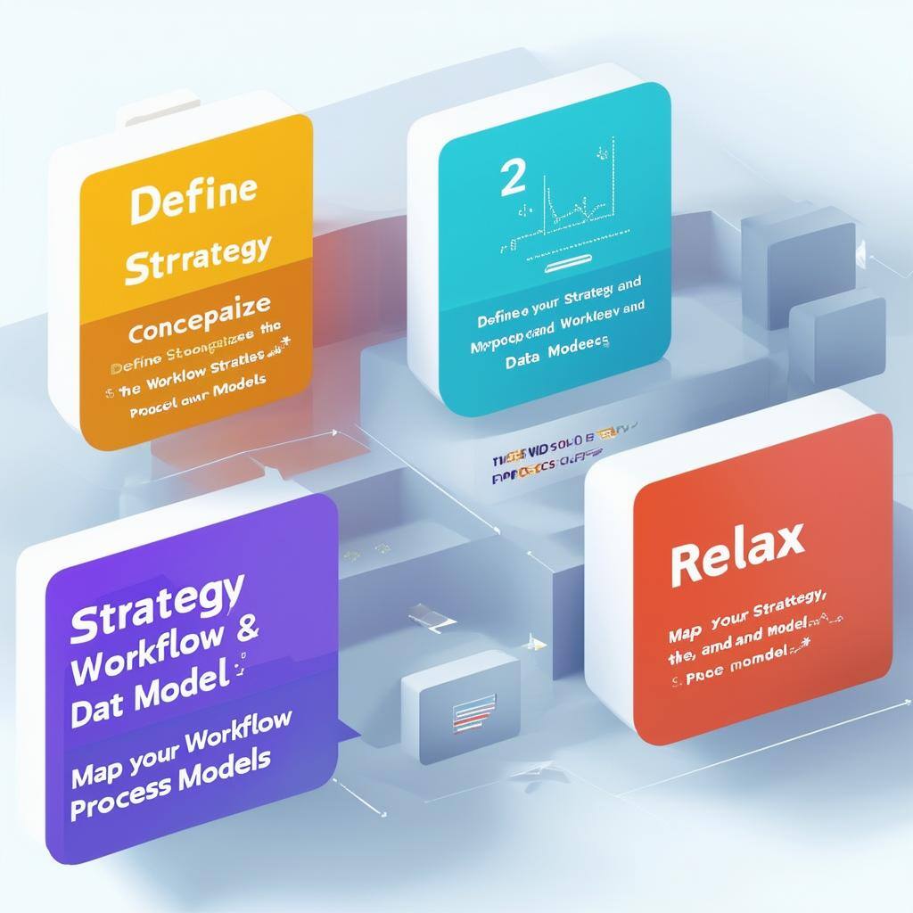 An image of the Strategy in a Box Framework, depicting four steps Define your Strategy, Conceptualize the Workflow and Data Model, Map your Workflow,-4